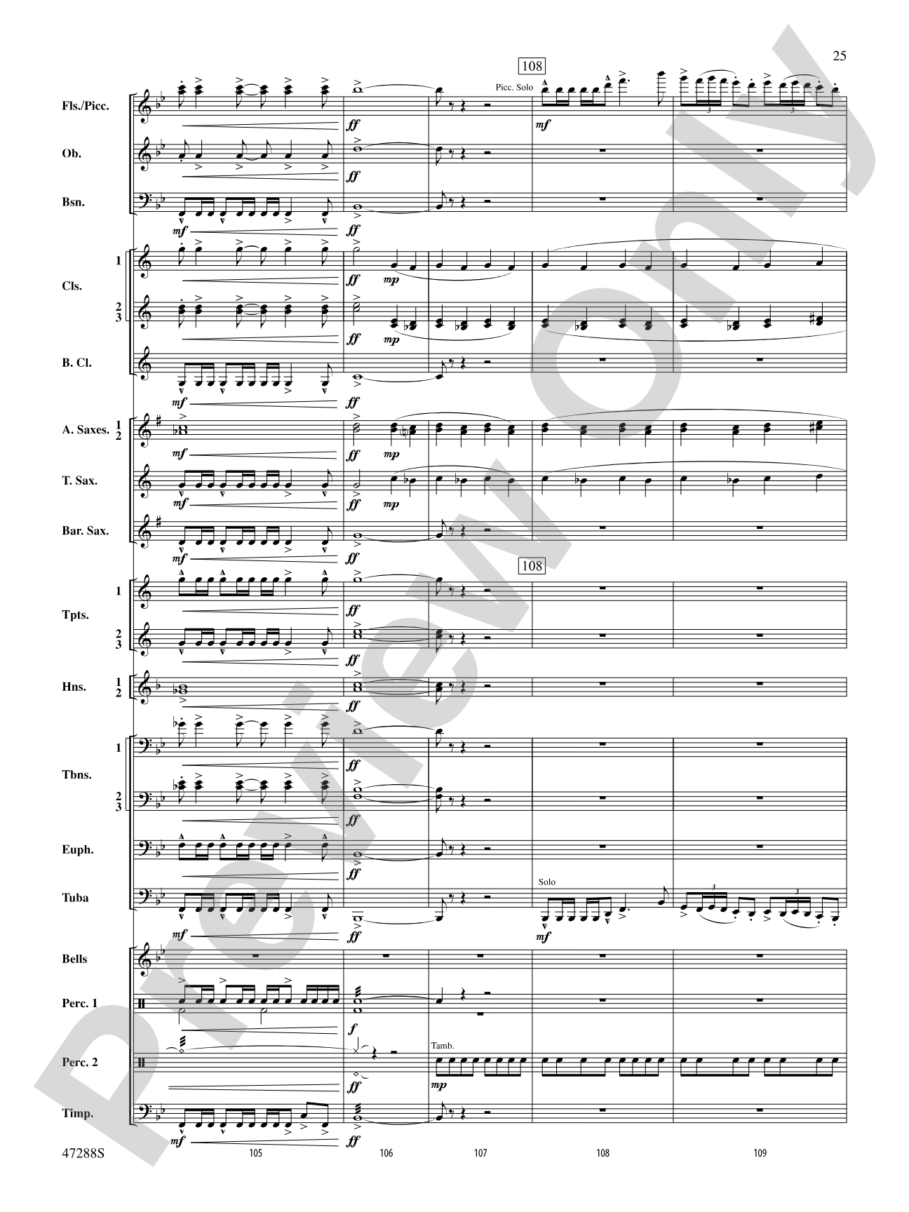Riverside Overture: Concert Band Conductor Score & Parts