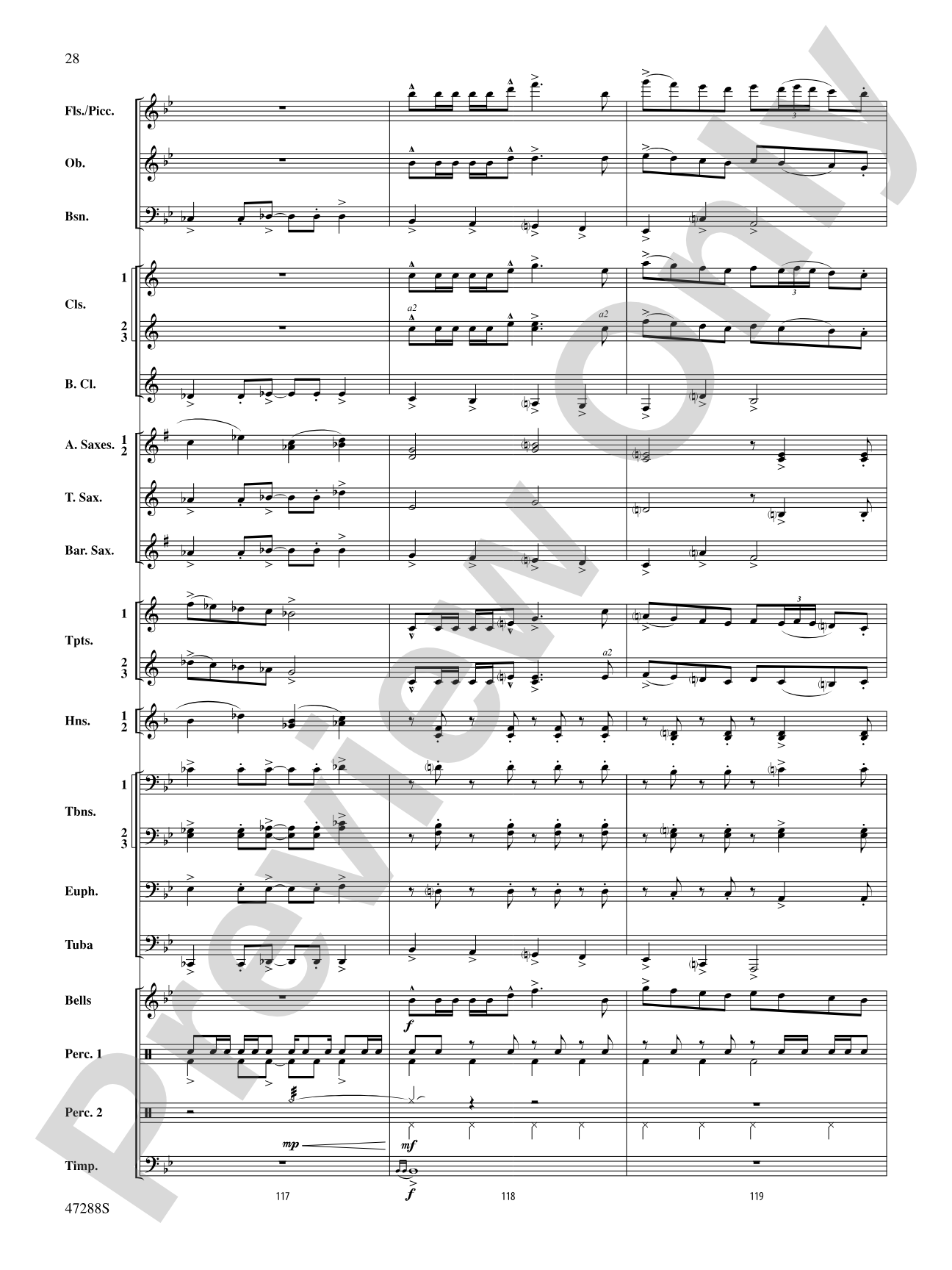 Riverside Overture: Concert Band Conductor Score & Parts