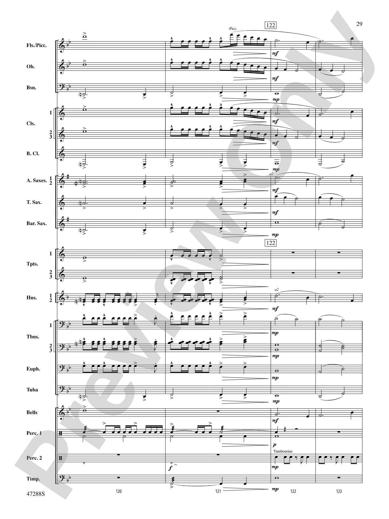 Riverside Overture: Concert Band Conductor Score & Parts