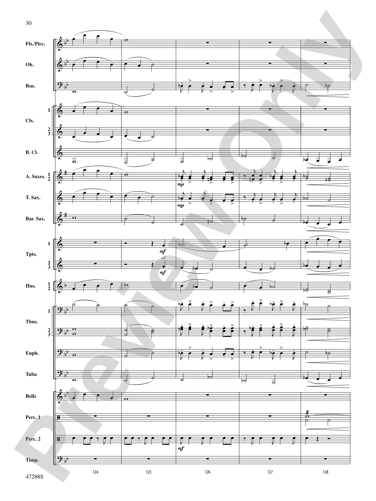 Riverside Overture: Concert Band Conductor Score & Parts