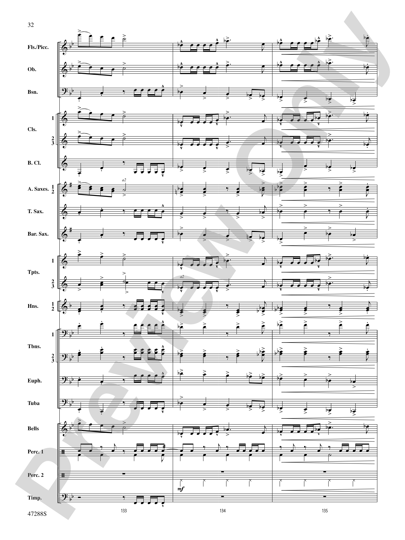 Riverside Overture: Concert Band Conductor Score & Parts