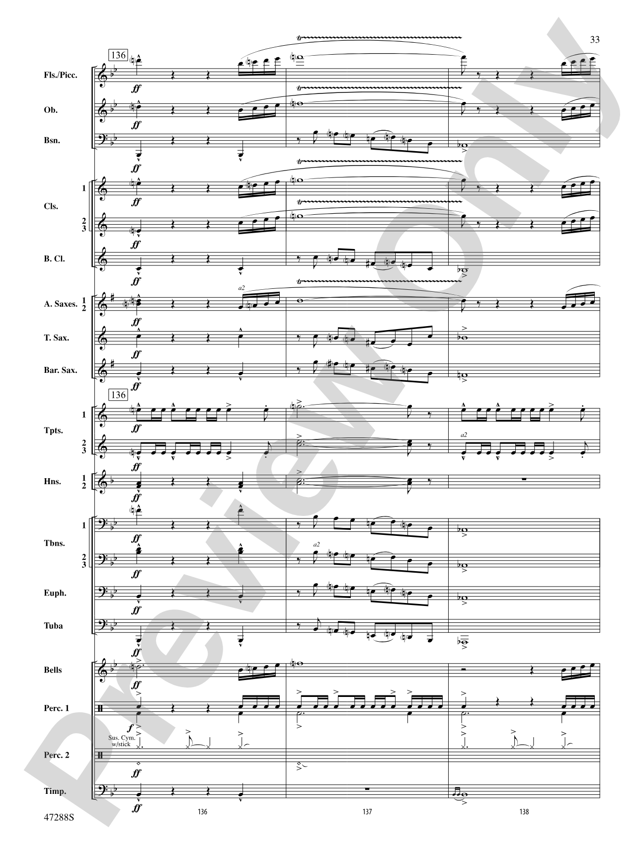 Riverside Overture: Concert Band Conductor Score & Parts