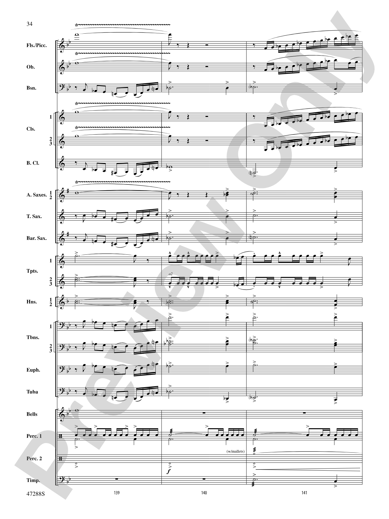 Riverside Overture: Concert Band Conductor Score & Parts