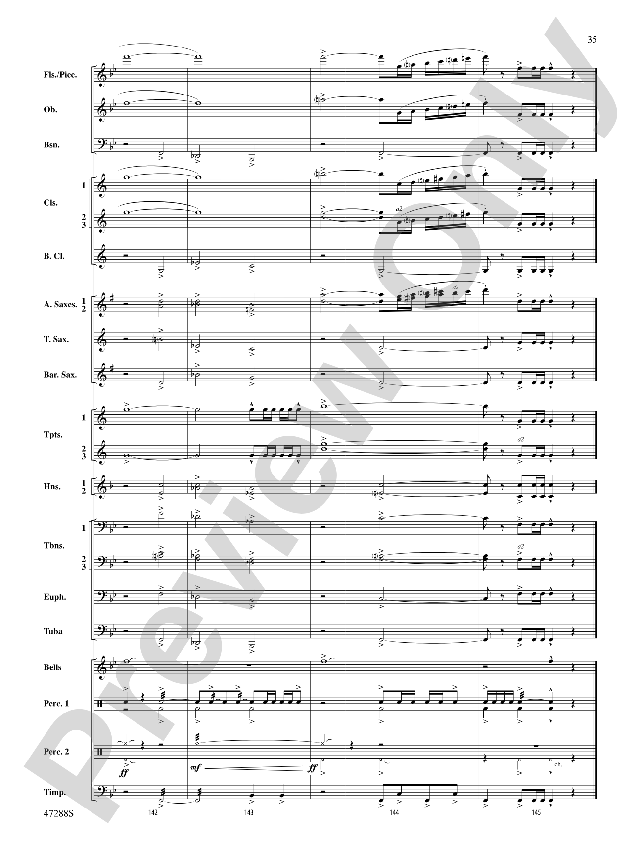 Riverside Overture: Concert Band Conductor Score & Parts