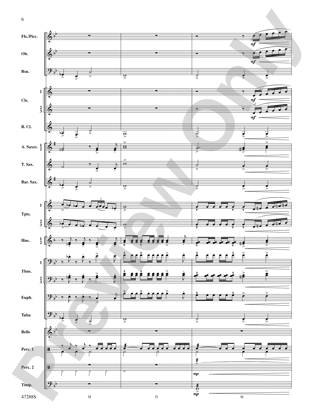 Riverside Overture: Concert Band Conductor Score & Parts