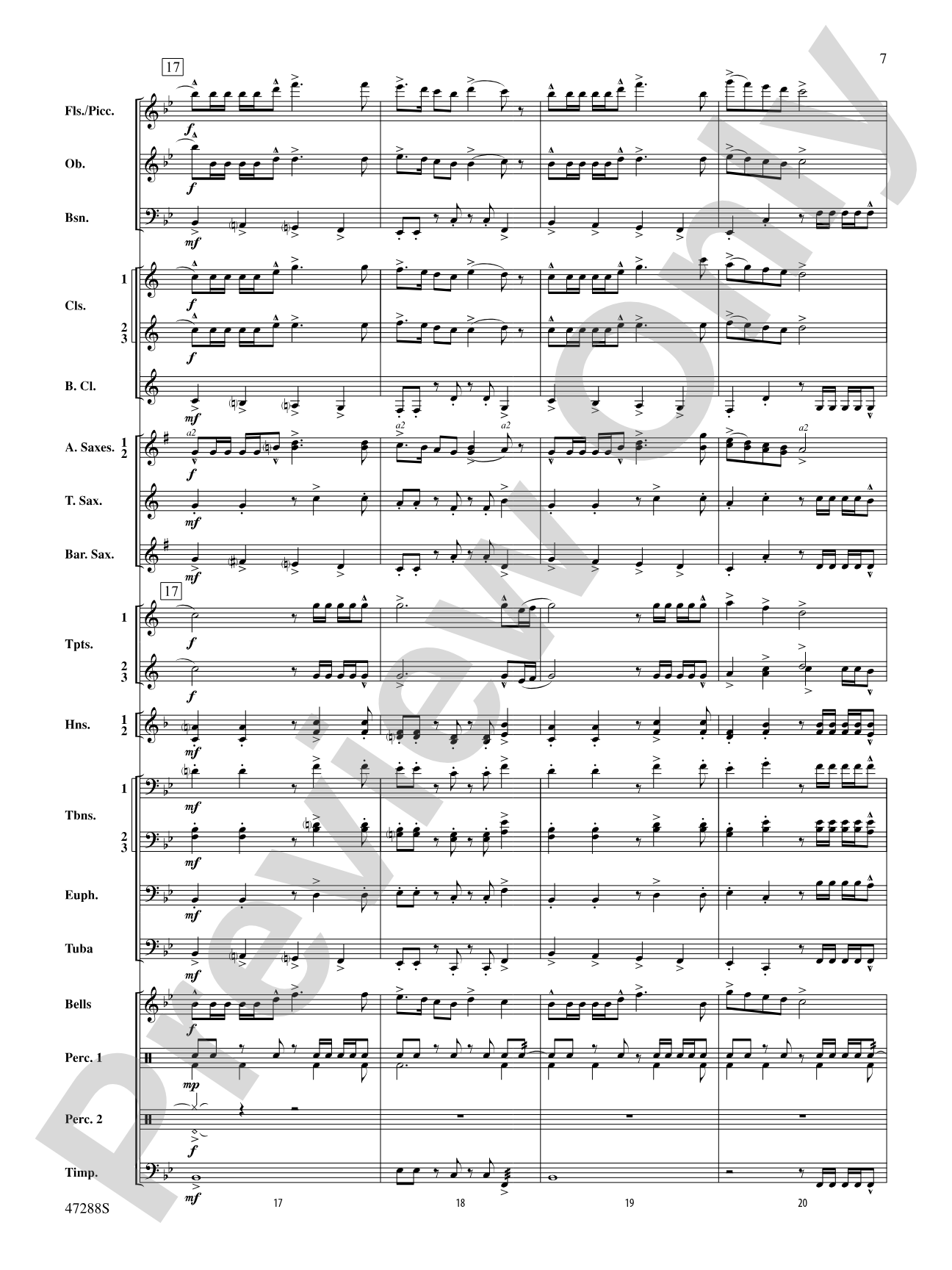 Riverside Overture: Concert Band Conductor Score & Parts