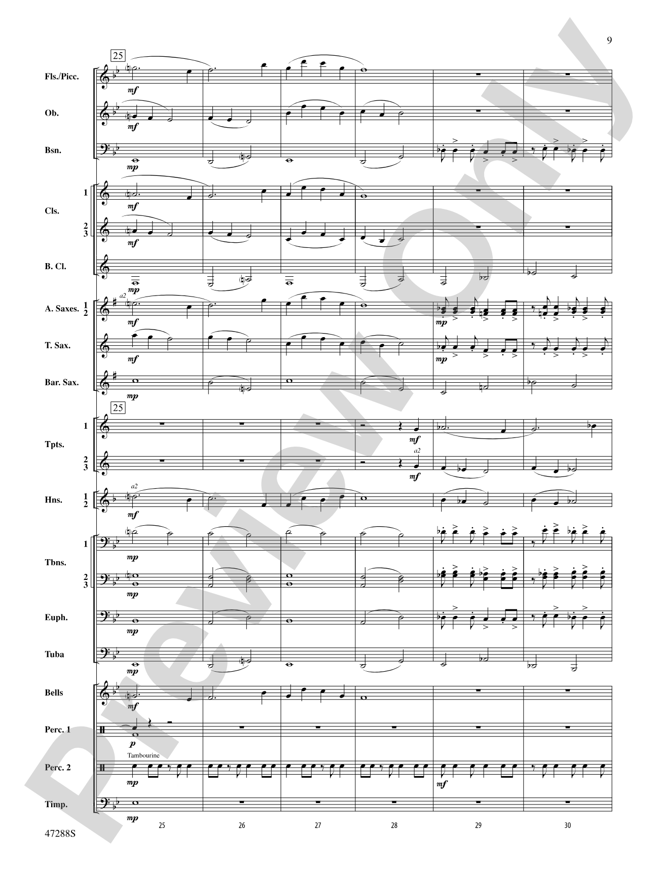 Riverside Overture: Concert Band Conductor Score & Parts