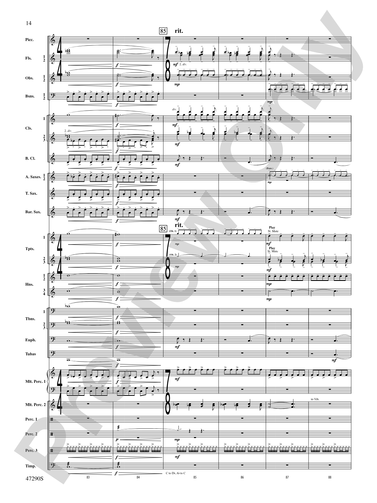 Hypnotic Memories: Concert Band Conductor Score & Parts