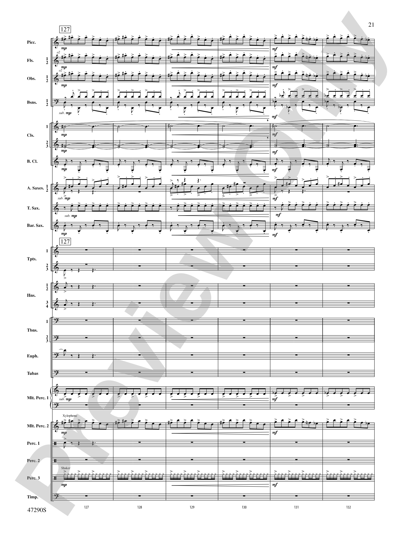 Hypnotic Memories: Concert Band Conductor Score & Parts