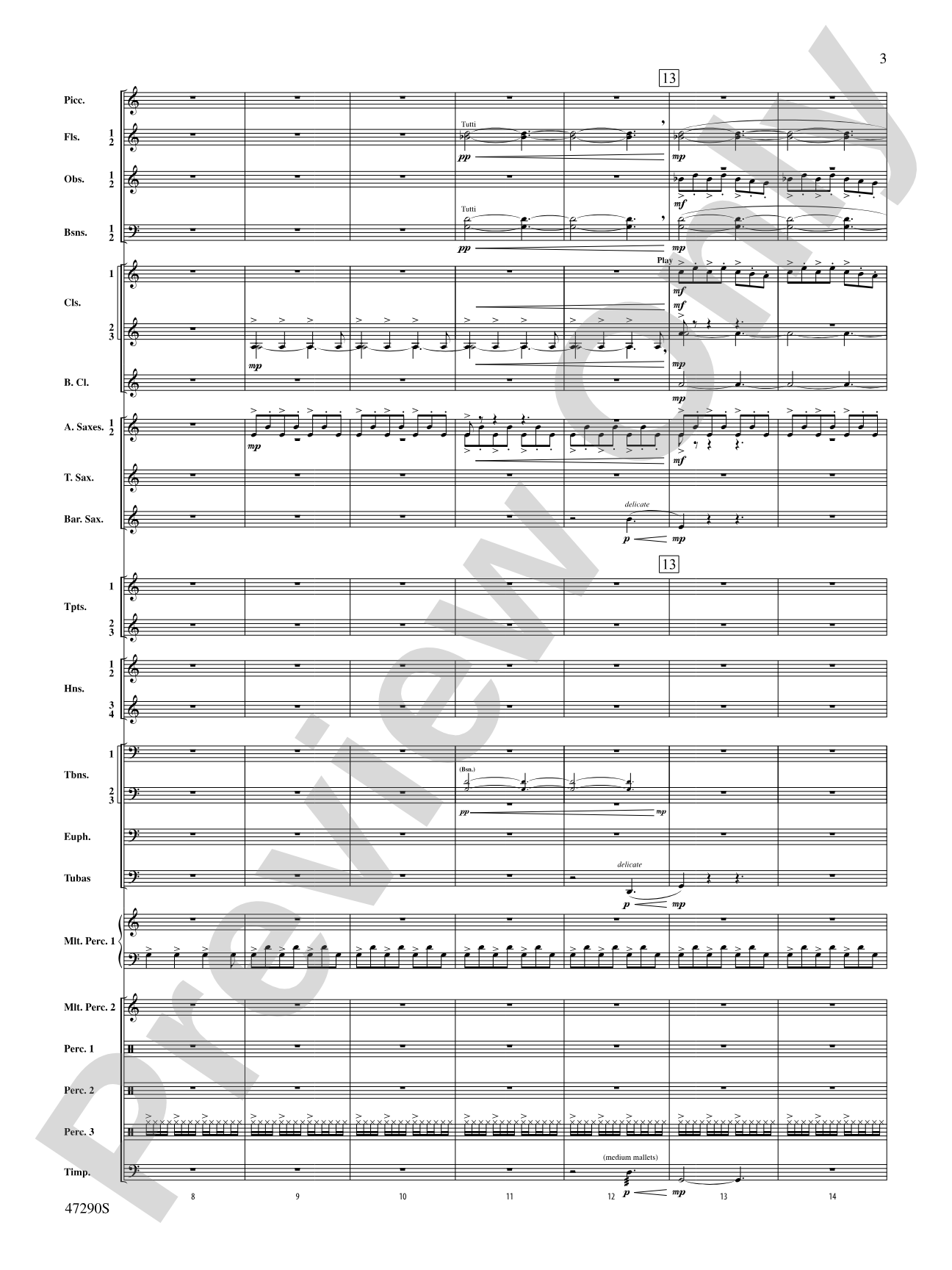 Hypnotic Memories: Concert Band Conductor Score & Parts