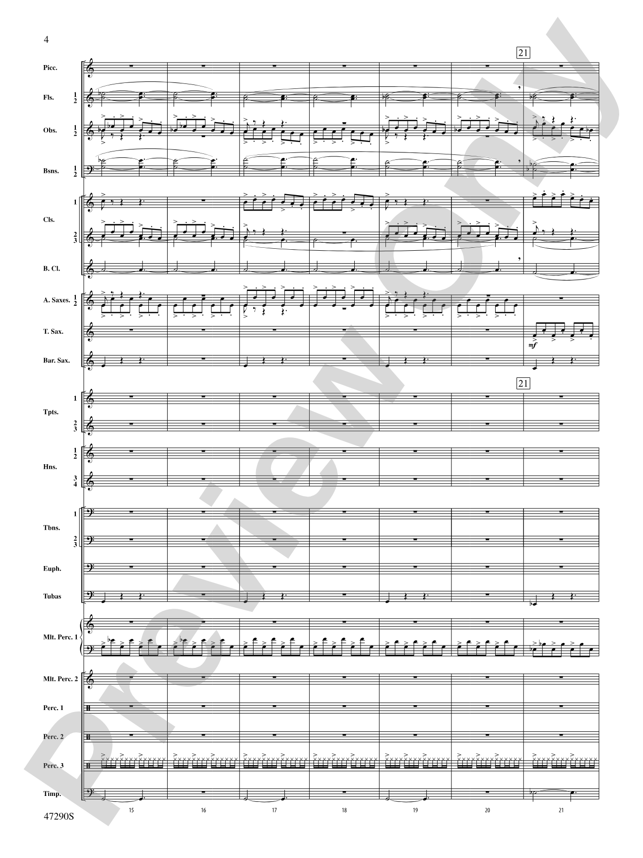 Hypnotic Memories: Concert Band Conductor Score & Parts