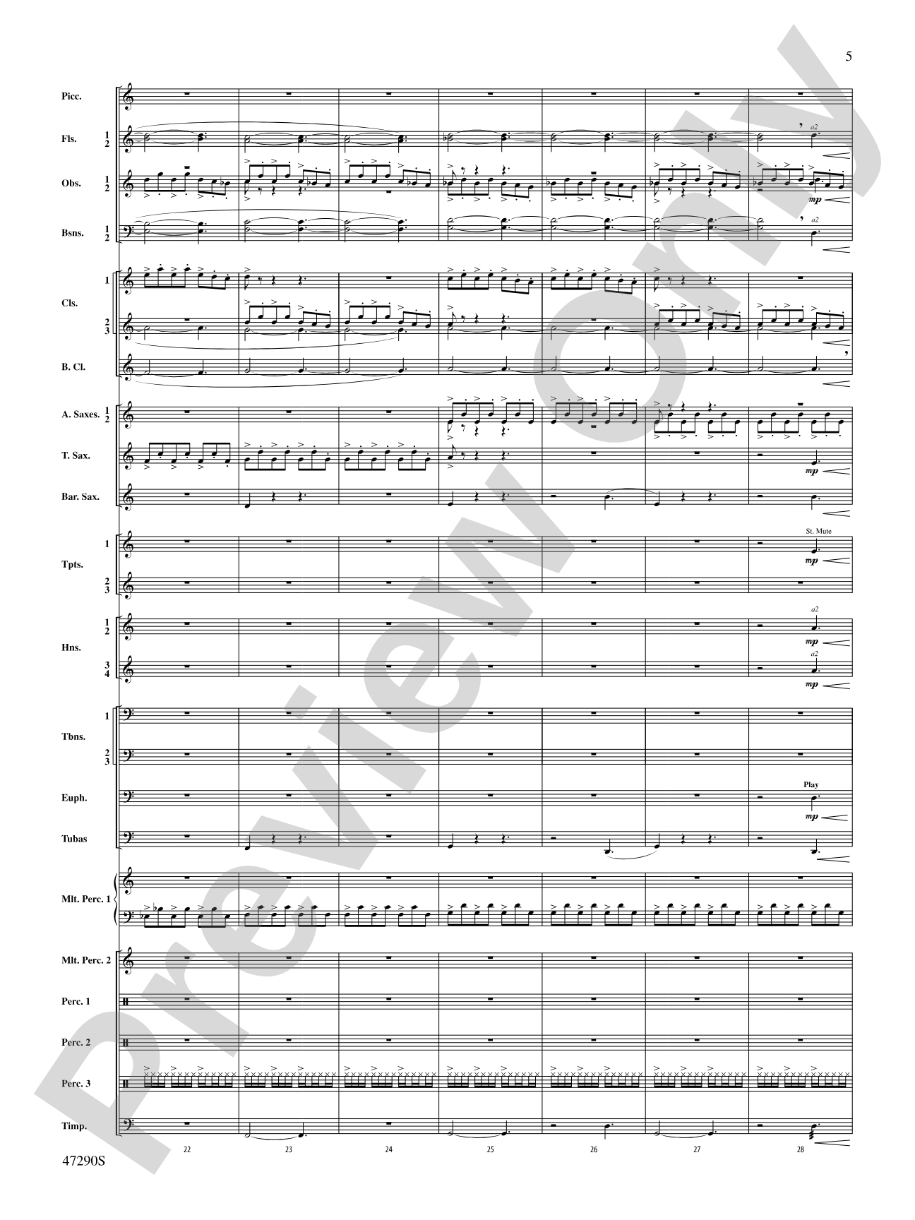 Hypnotic Memories: Concert Band Conductor Score & Parts