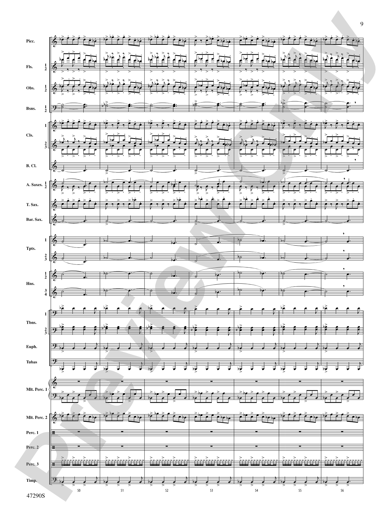 Hypnotic Memories: Concert Band Conductor Score & Parts