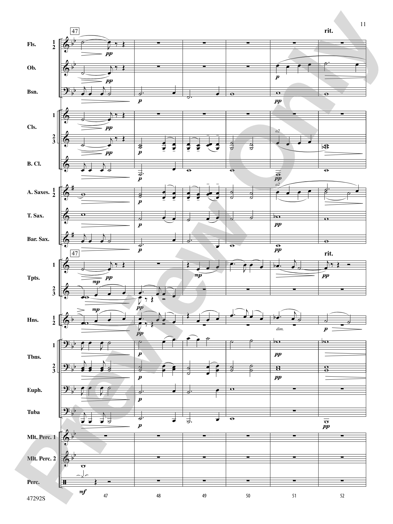 An October Sky: Concert Band Conductor Score & Parts