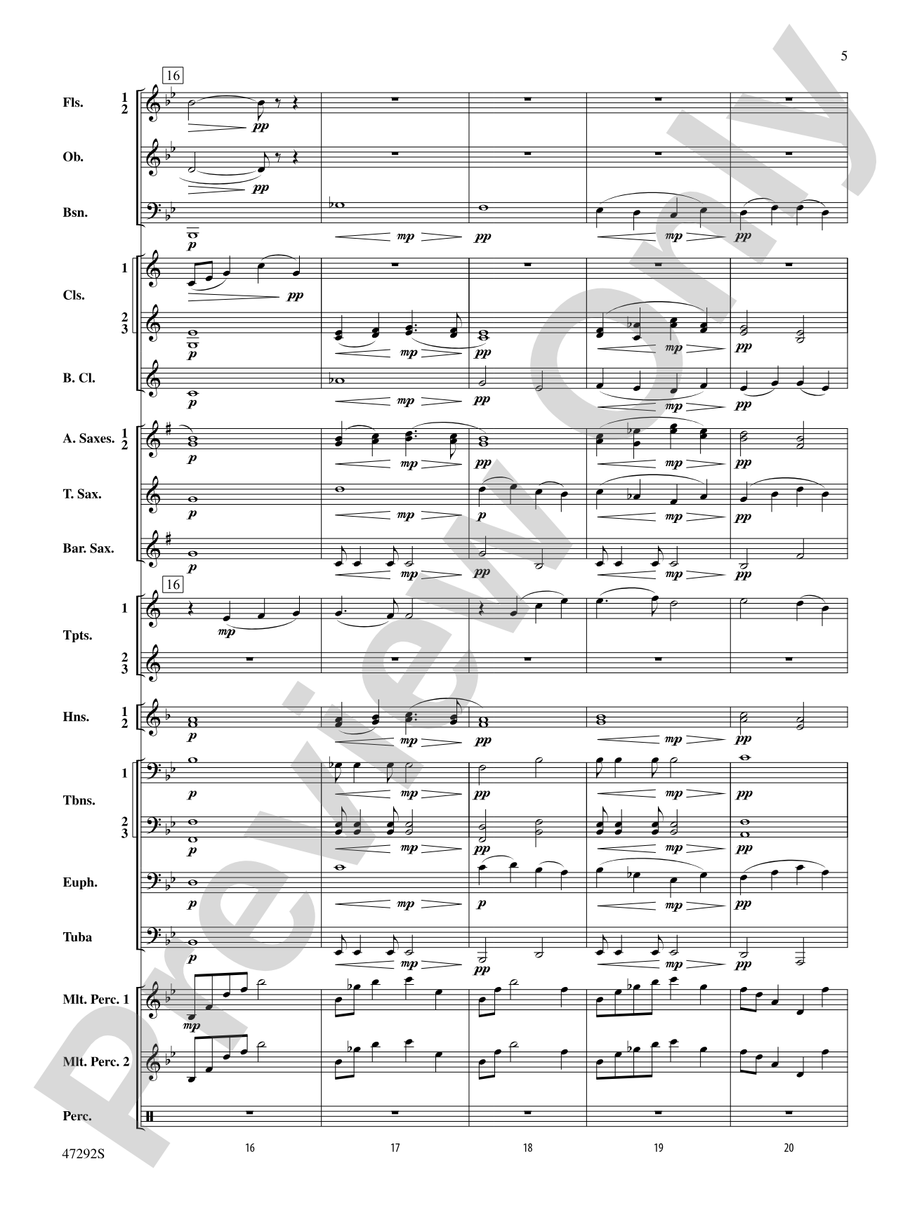 An October Sky: Concert Band Conductor Score & Parts