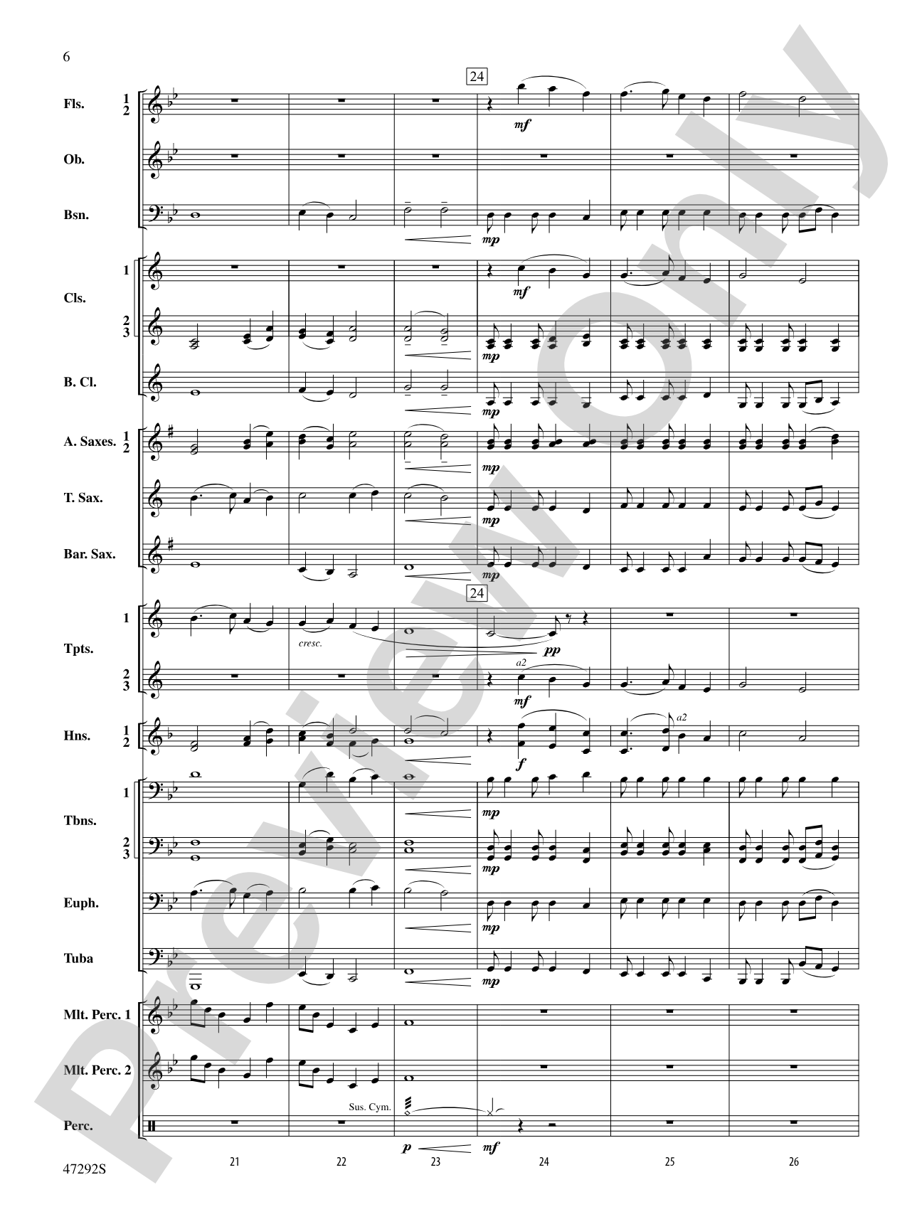 An October Sky: Concert Band Conductor Score & Parts
