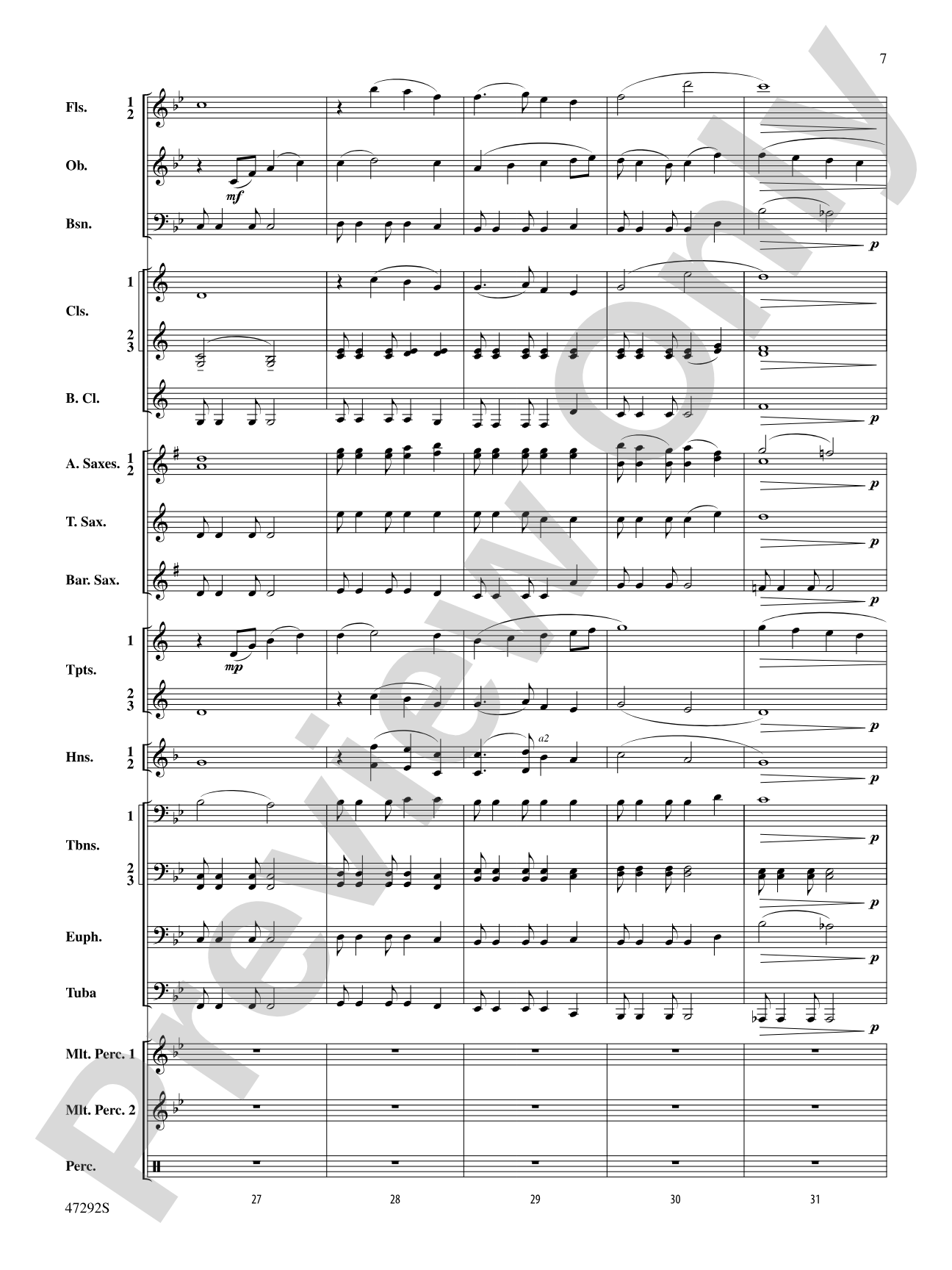 An October Sky: Concert Band Conductor Score & Parts