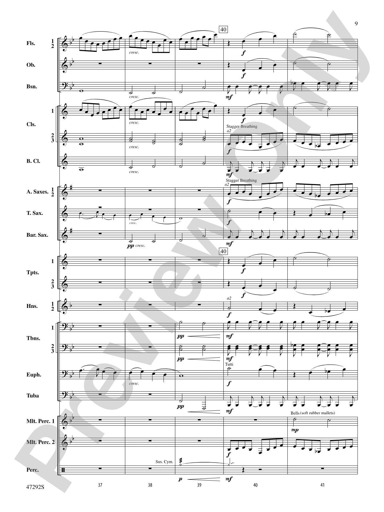 An October Sky: Concert Band Conductor Score & Parts
