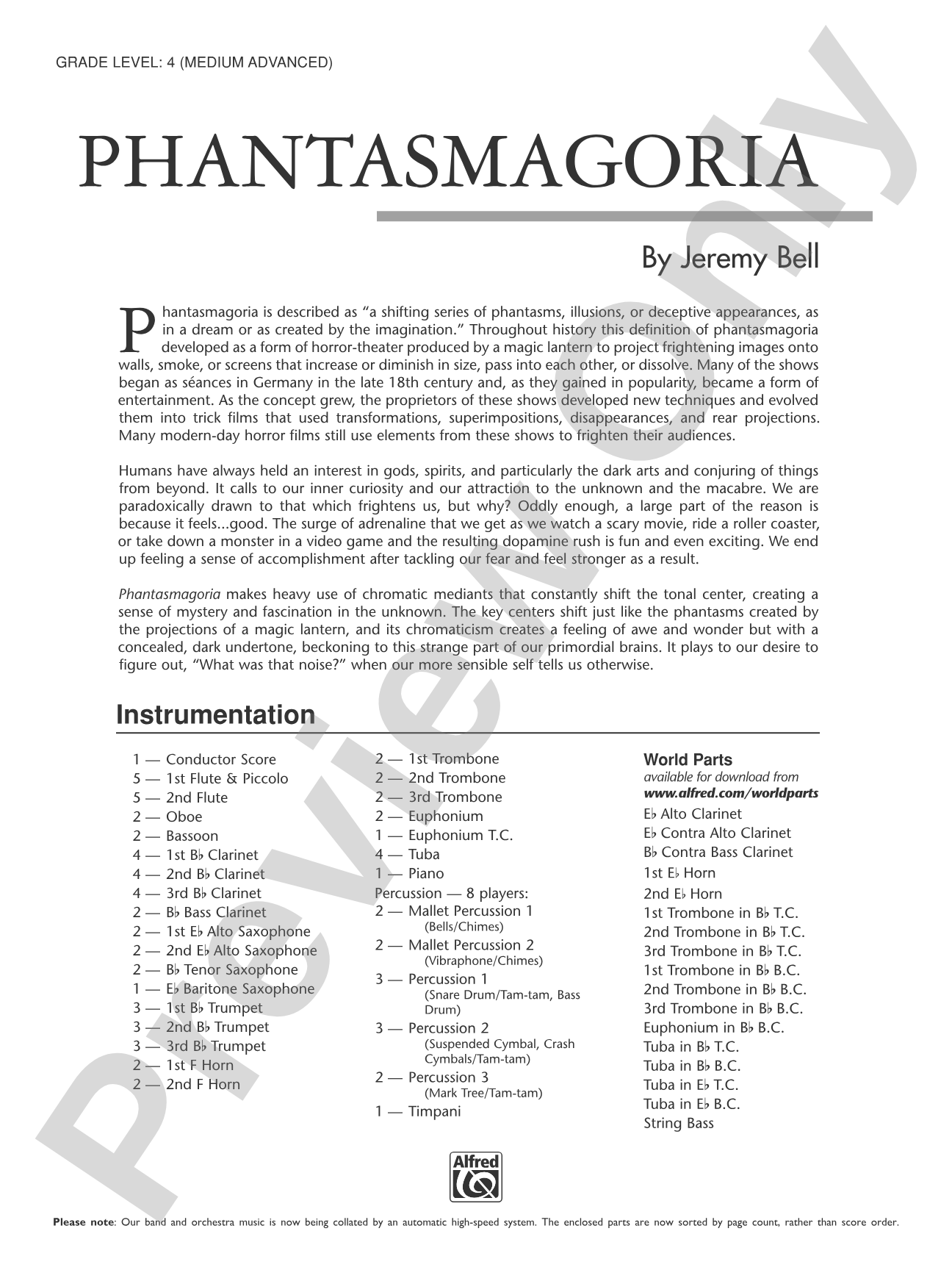 Phantasmagoria: Score