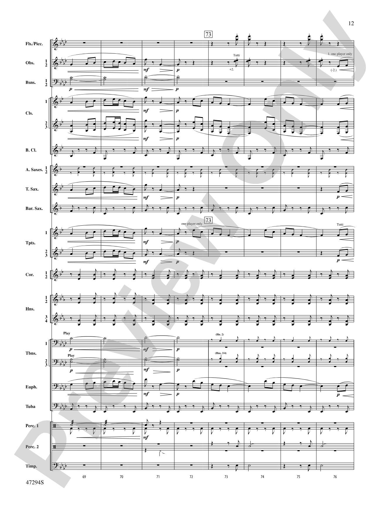 Scossa Elettrica: Concert Band Conductor Score & Parts