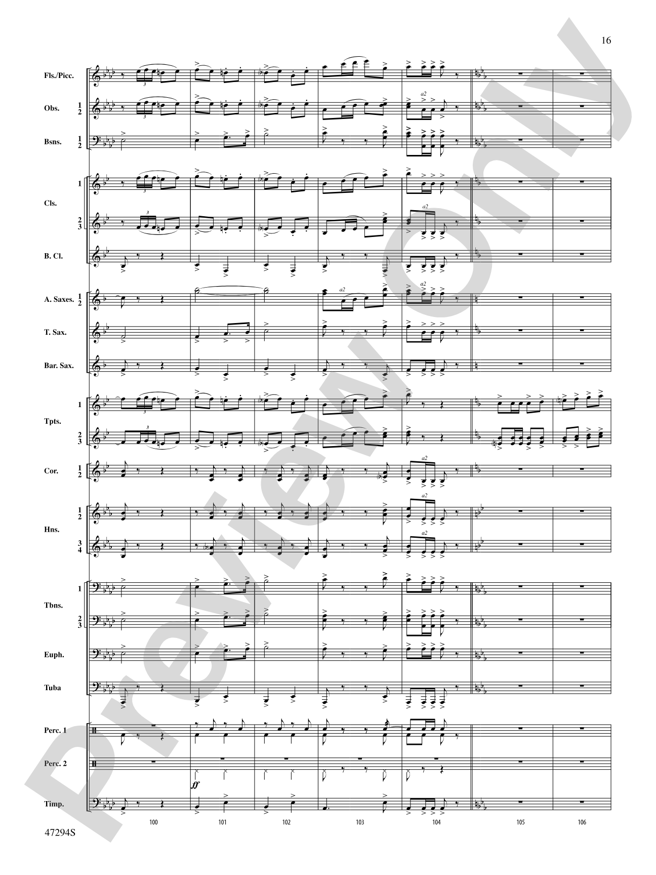 Scossa Elettrica: Concert Band Conductor Score & Parts