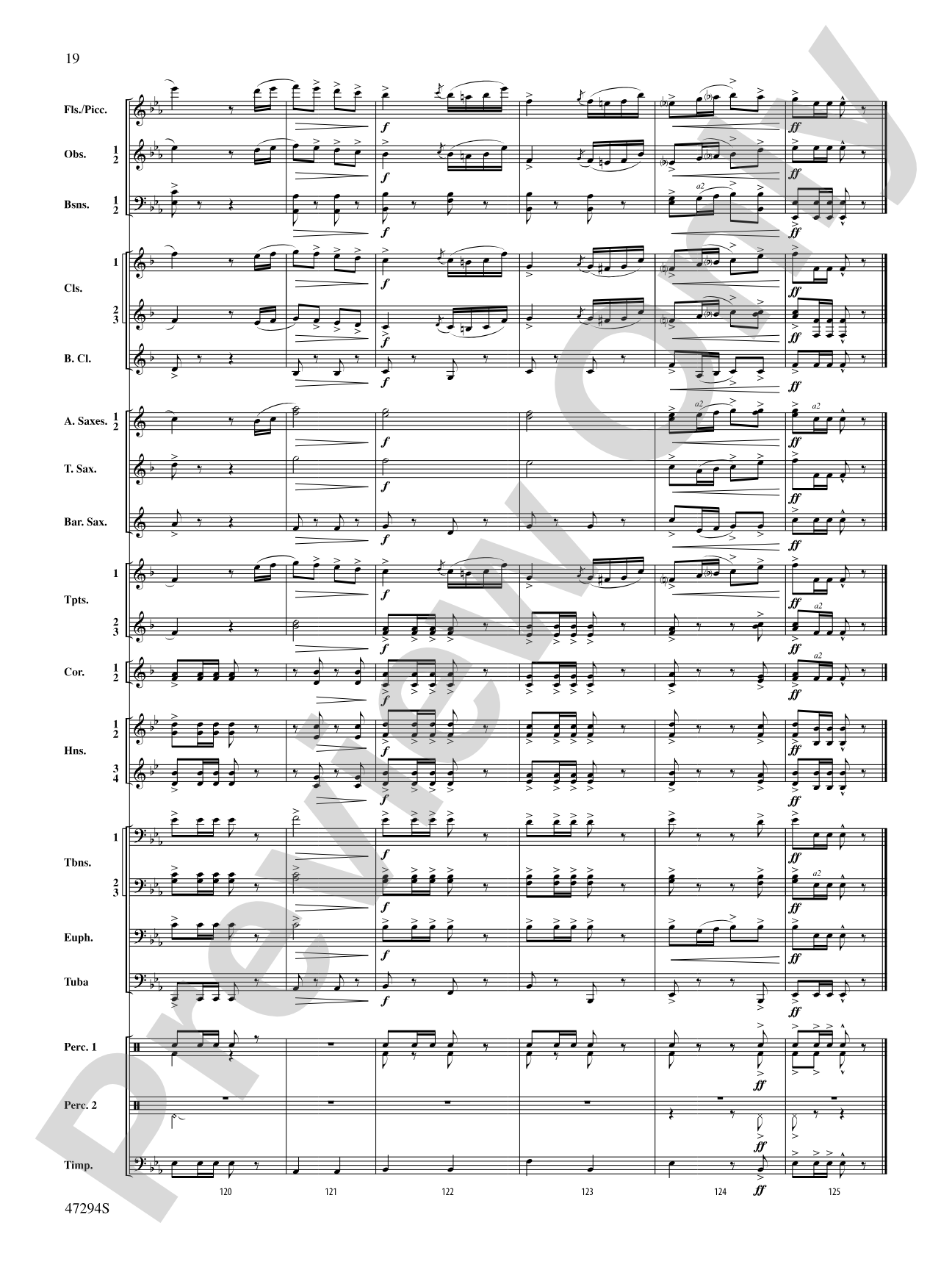 Scossa Elettrica: Concert Band Conductor Score & Parts