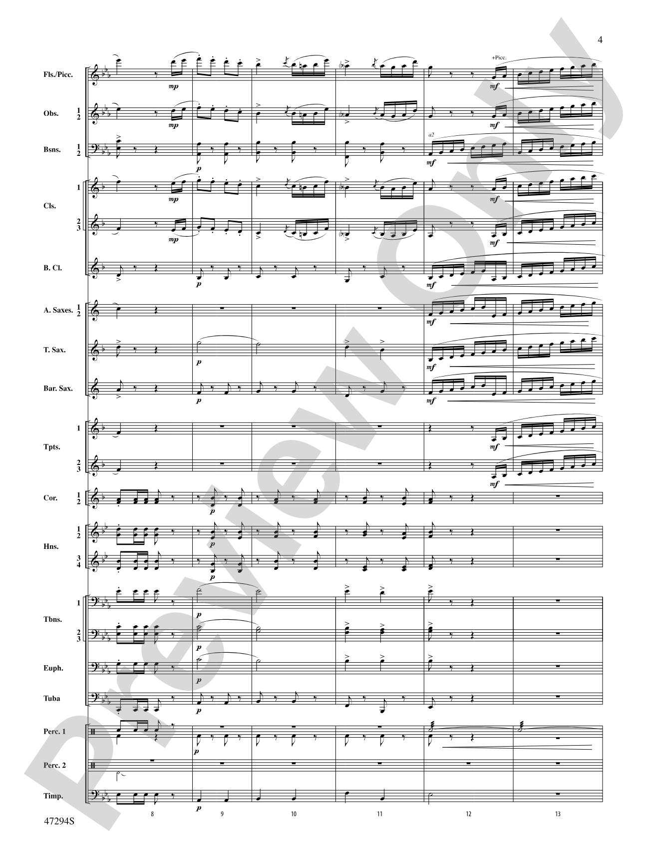Scossa Elettrica: Concert Band Conductor Score & Parts