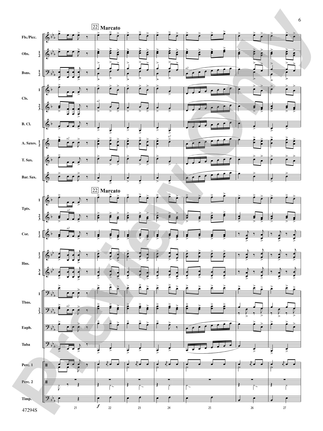 Scossa Elettrica: Concert Band Conductor Score & Parts