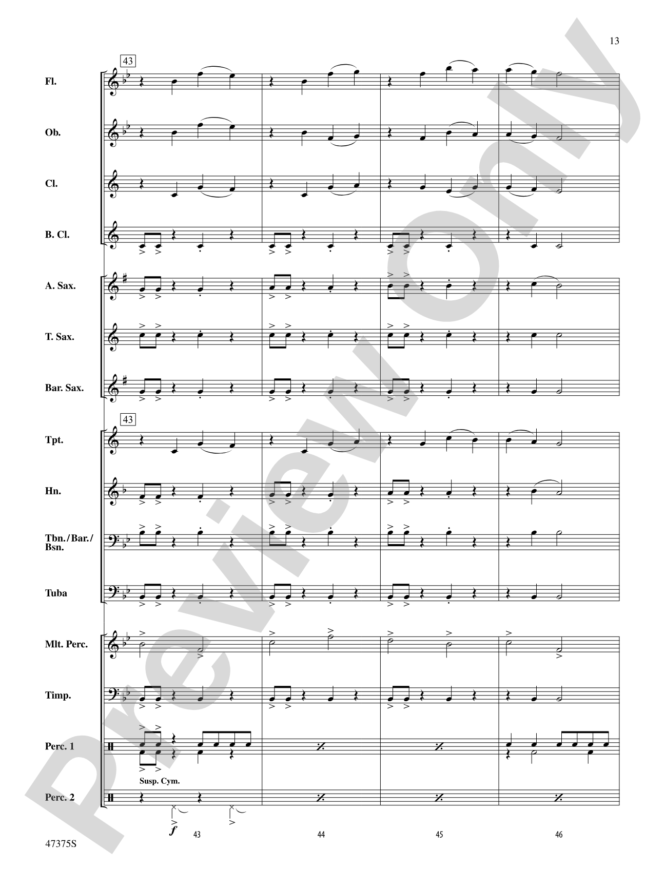 Flash Point!: Concert Band Conductor Score & Parts