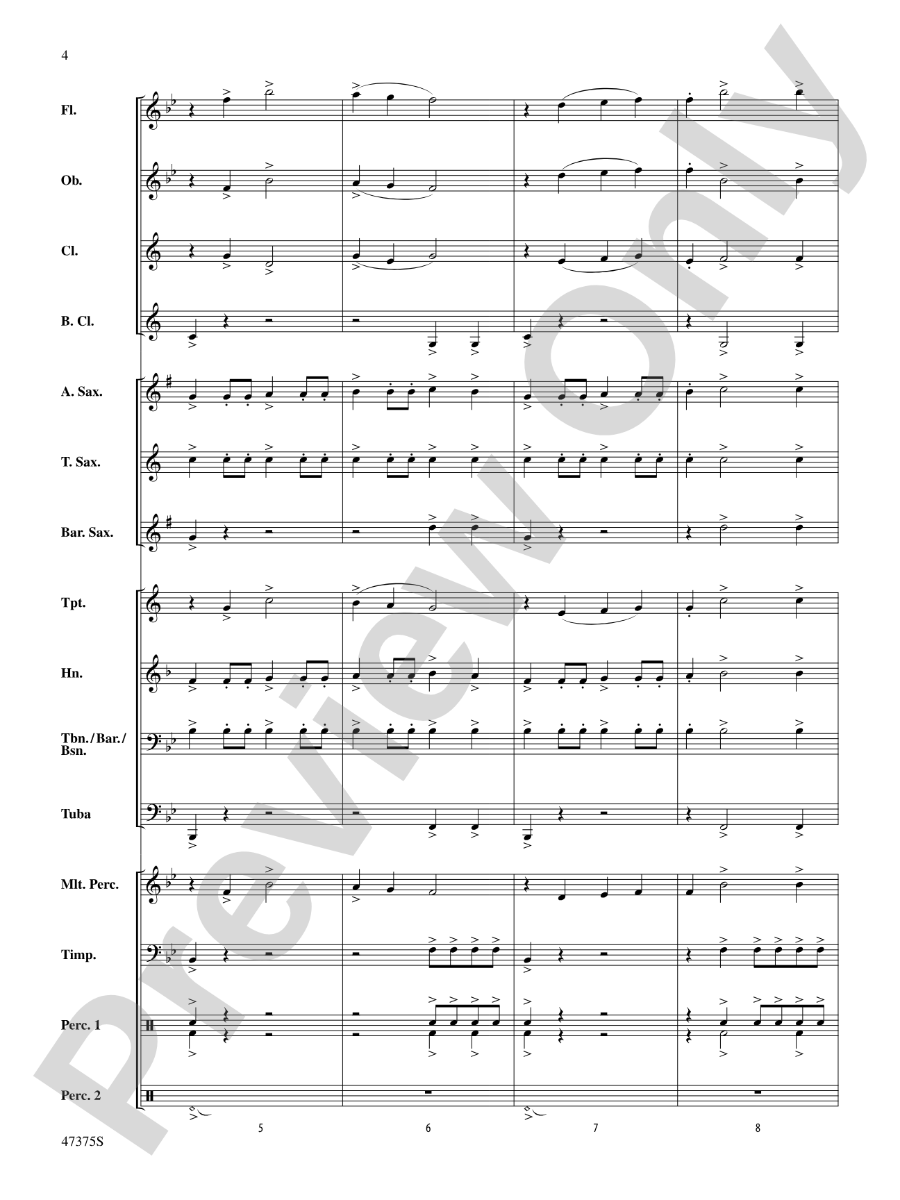 Flash Point!: Concert Band Conductor Score & Parts