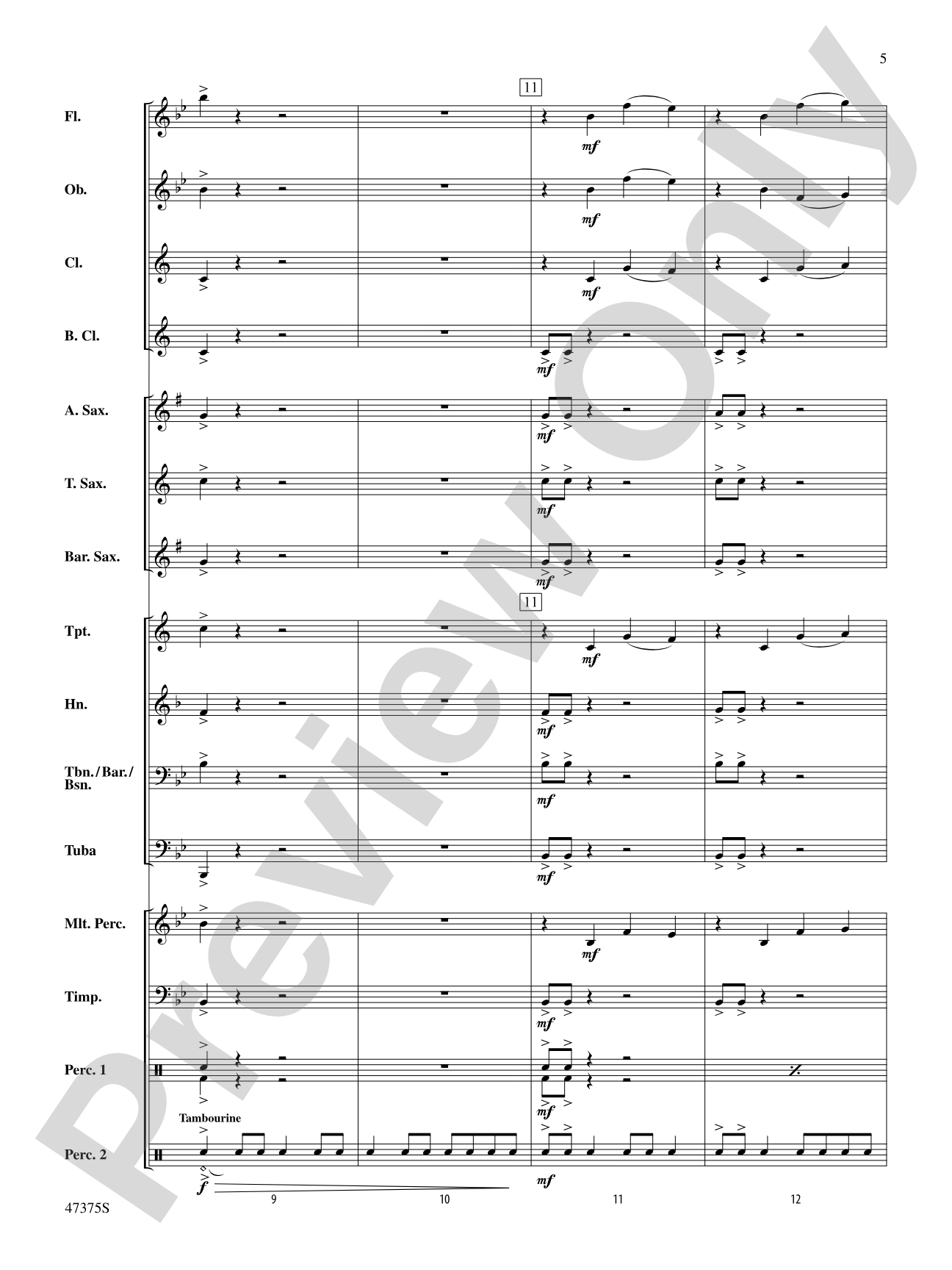Flash Point!: Concert Band Conductor Score & Parts