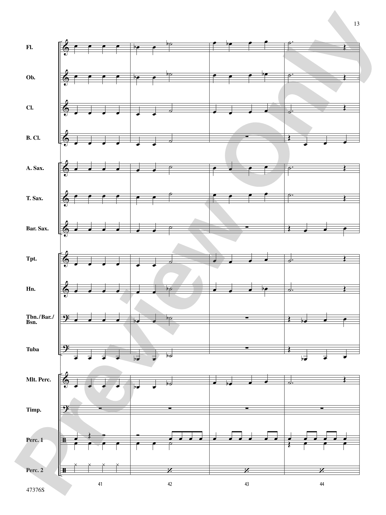 Nicholas Variations: Concert Band Conductor Score & Parts