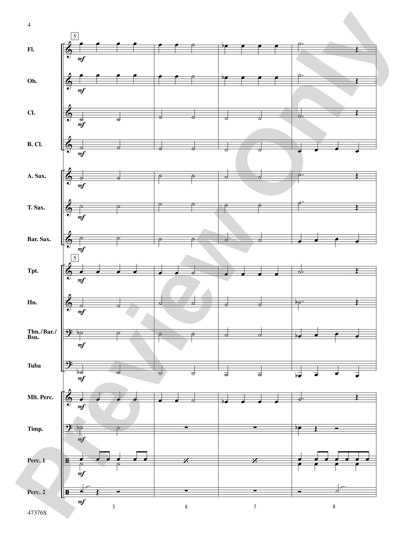 Nicholas Variations: Concert Band Conductor Score & Parts