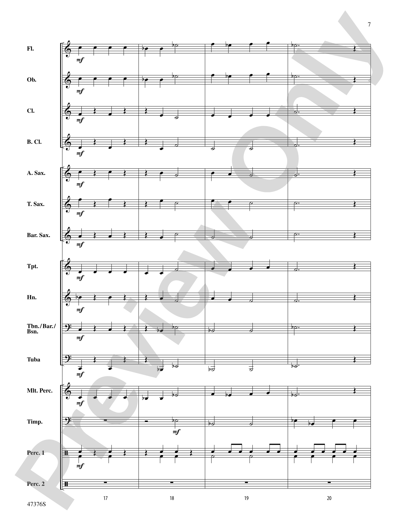 Nicholas Variations: Concert Band Conductor Score & Parts