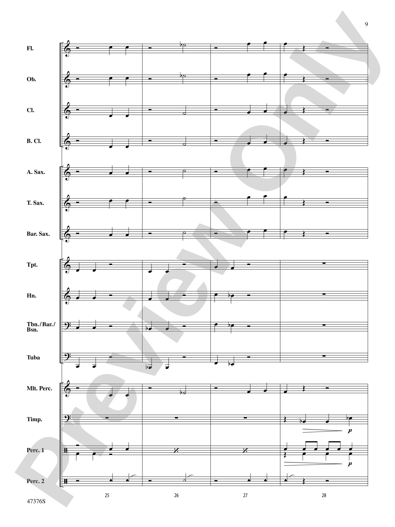 Nicholas Variations: Concert Band Conductor Score & Parts