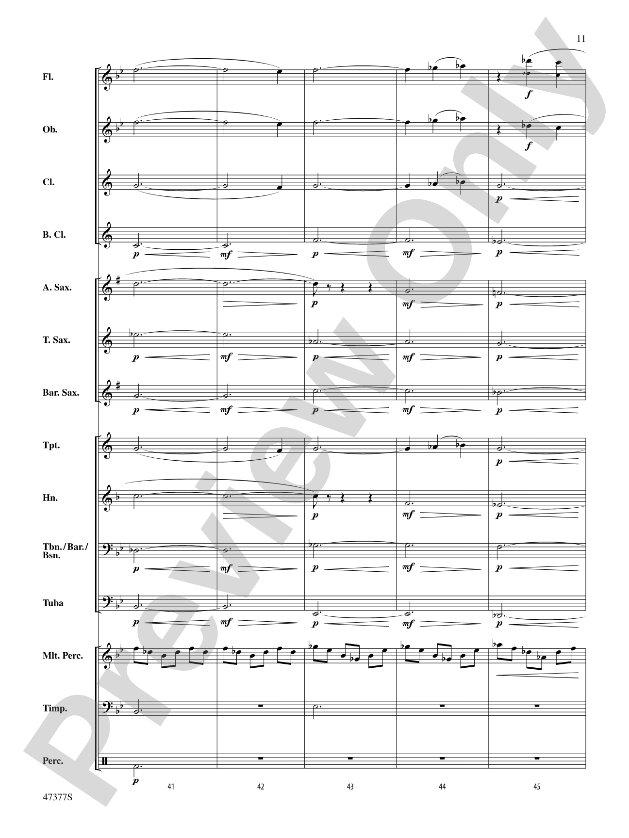 Salamander Eyes: Concert Band Conductor Score & Parts