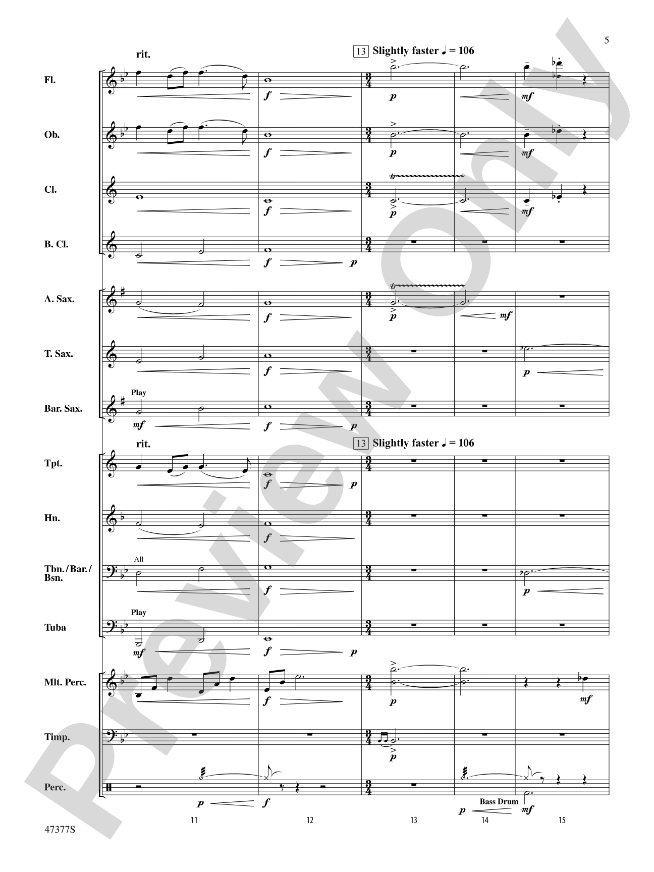 Salamander Eyes: Concert Band Conductor Score & Parts