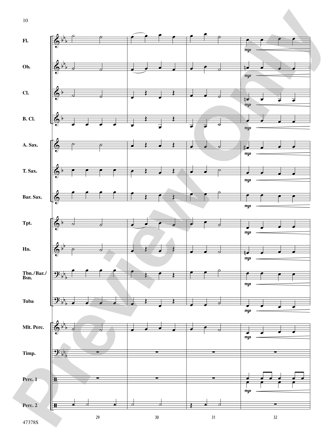 Valley of the Moon: Concert Band Conductor Score & Parts
