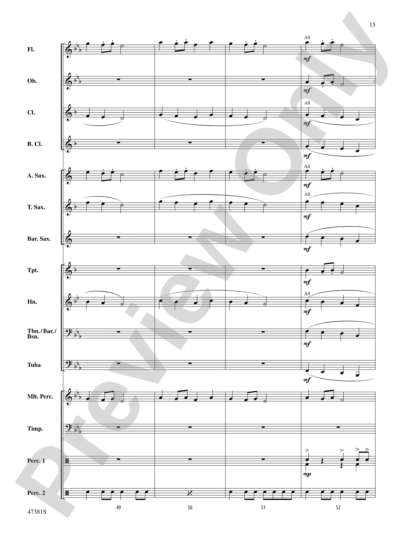 Thunderous: Concert Band Conductor Score & Parts