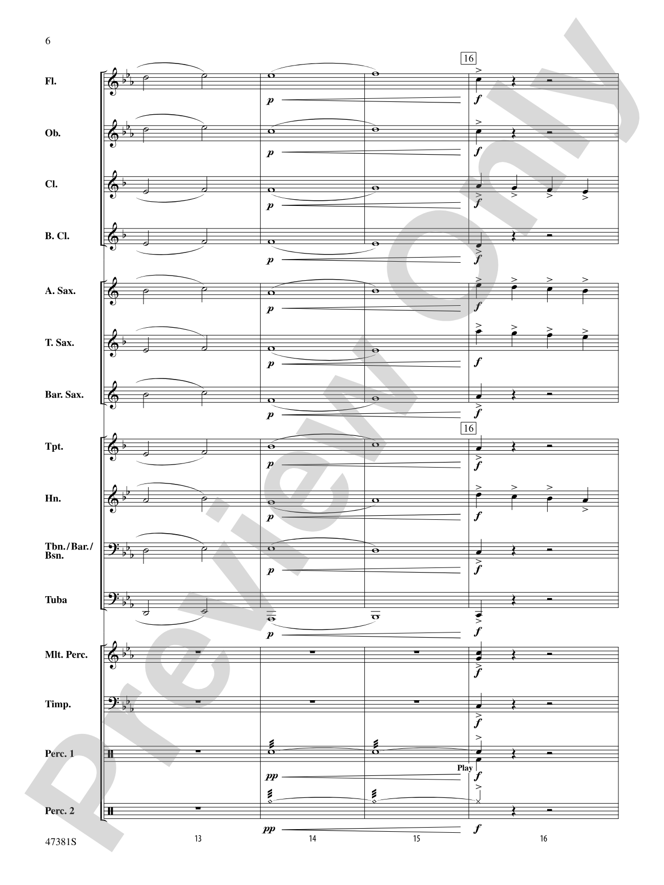 Thunderous: Concert Band Conductor Score & Parts