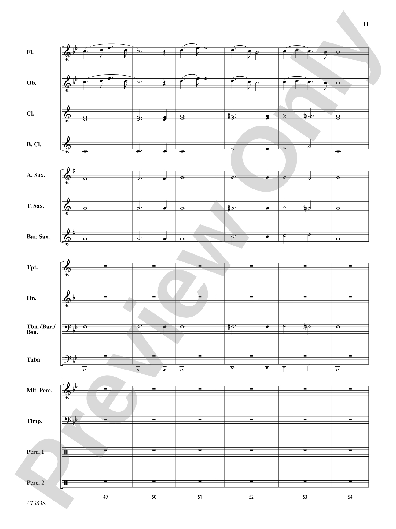 Themes from The New World: Concert Band Conductor Score & Parts
