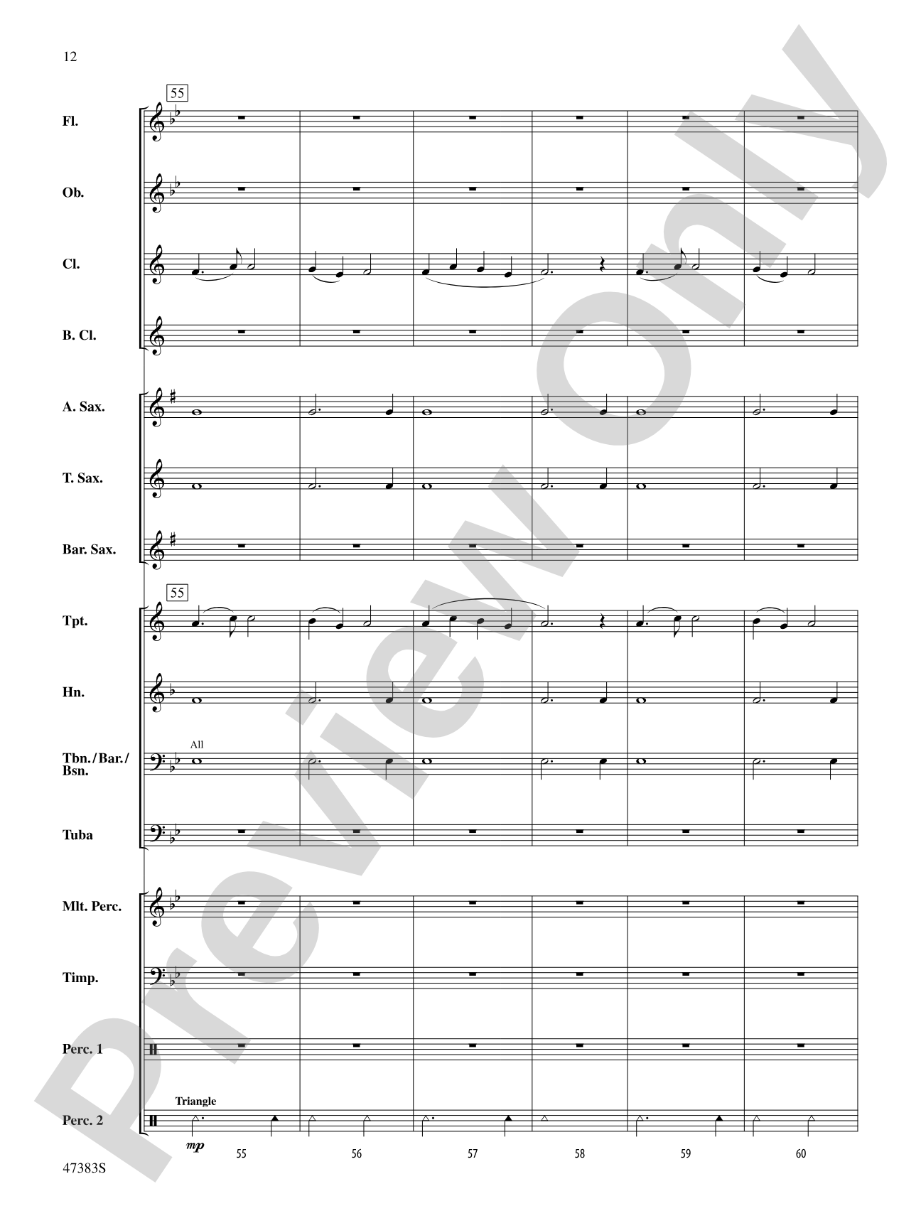 Themes from The New World: Concert Band Conductor Score & Parts
