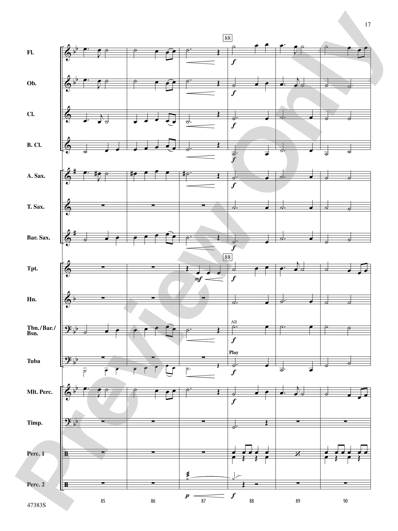 Themes from The New World: Concert Band Conductor Score & Parts