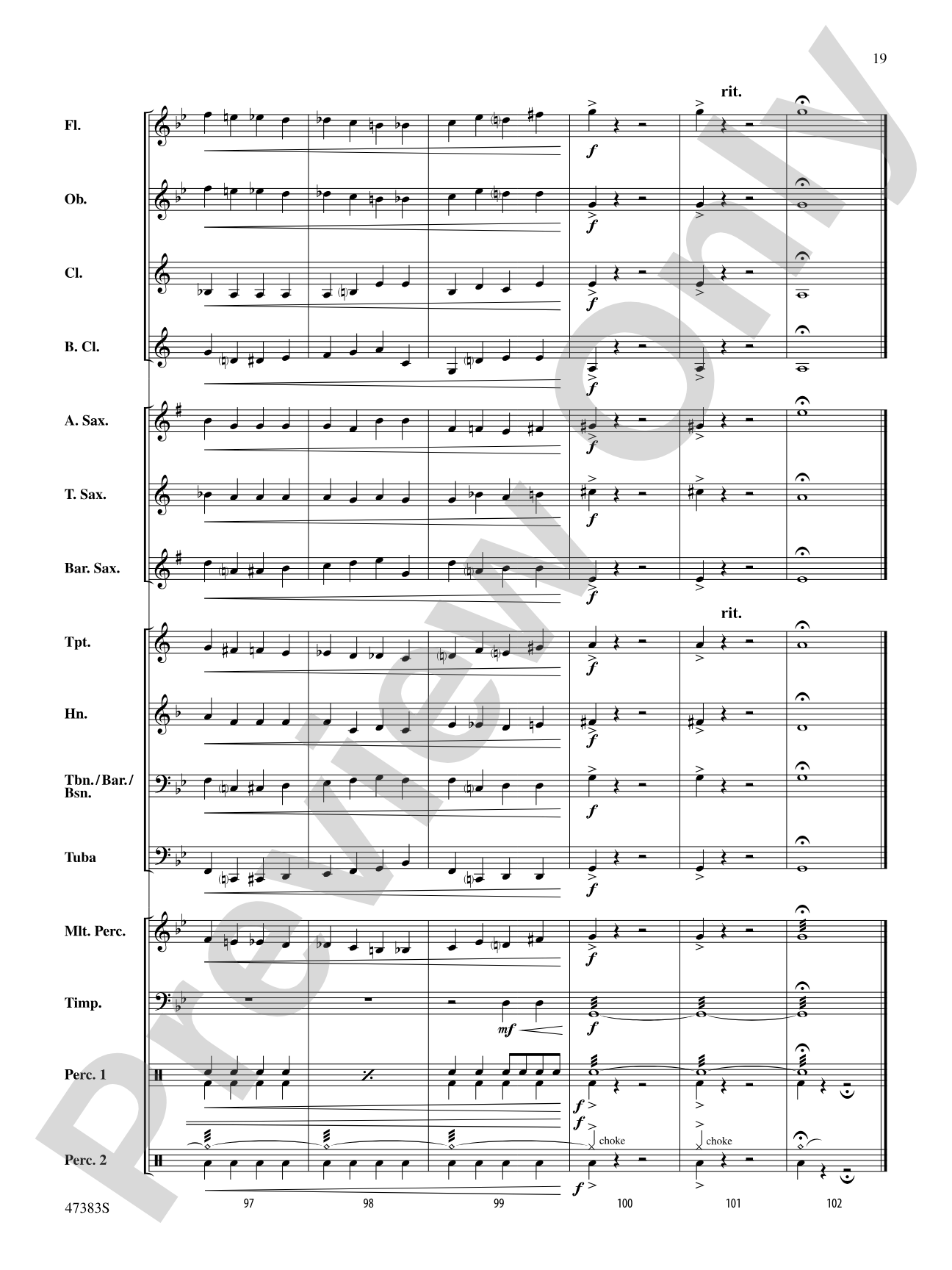 Themes from The New World: Concert Band Conductor Score & Parts
