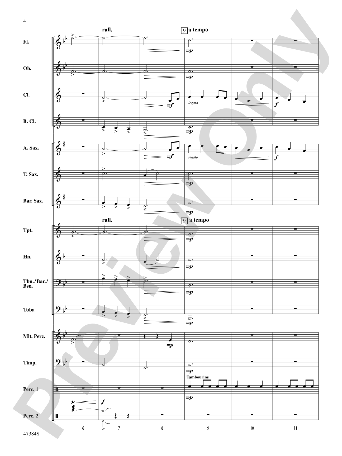 Sans Day Carol: Concert Band Conductor Score & Parts