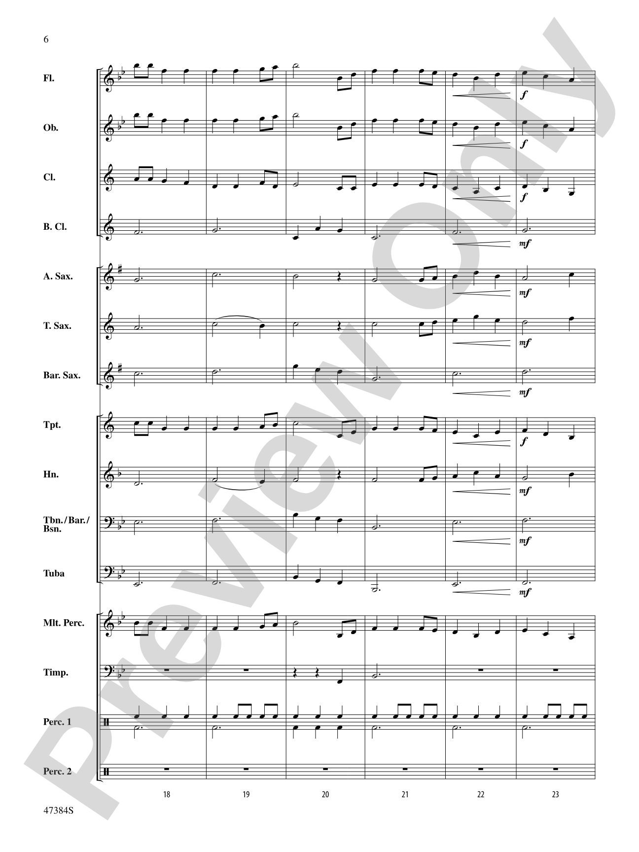 Sans Day Carol: Concert Band Conductor Score & Parts