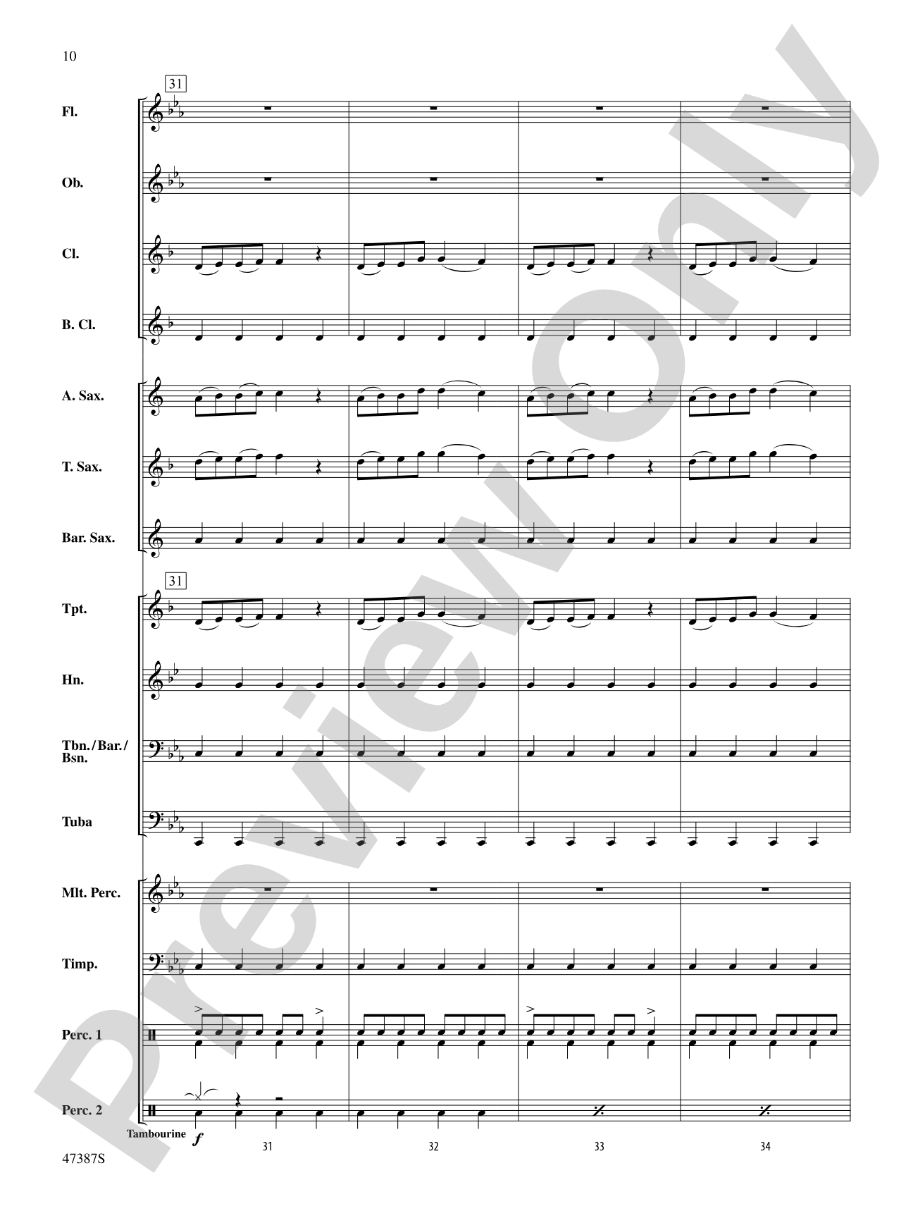 Pandemonium: Concert Band Conductor Score & Parts