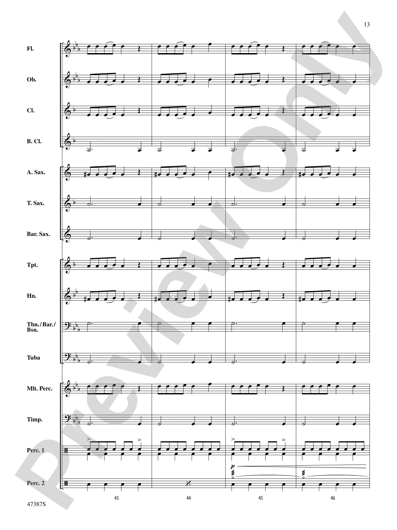 Pandemonium: Concert Band Conductor Score & Parts