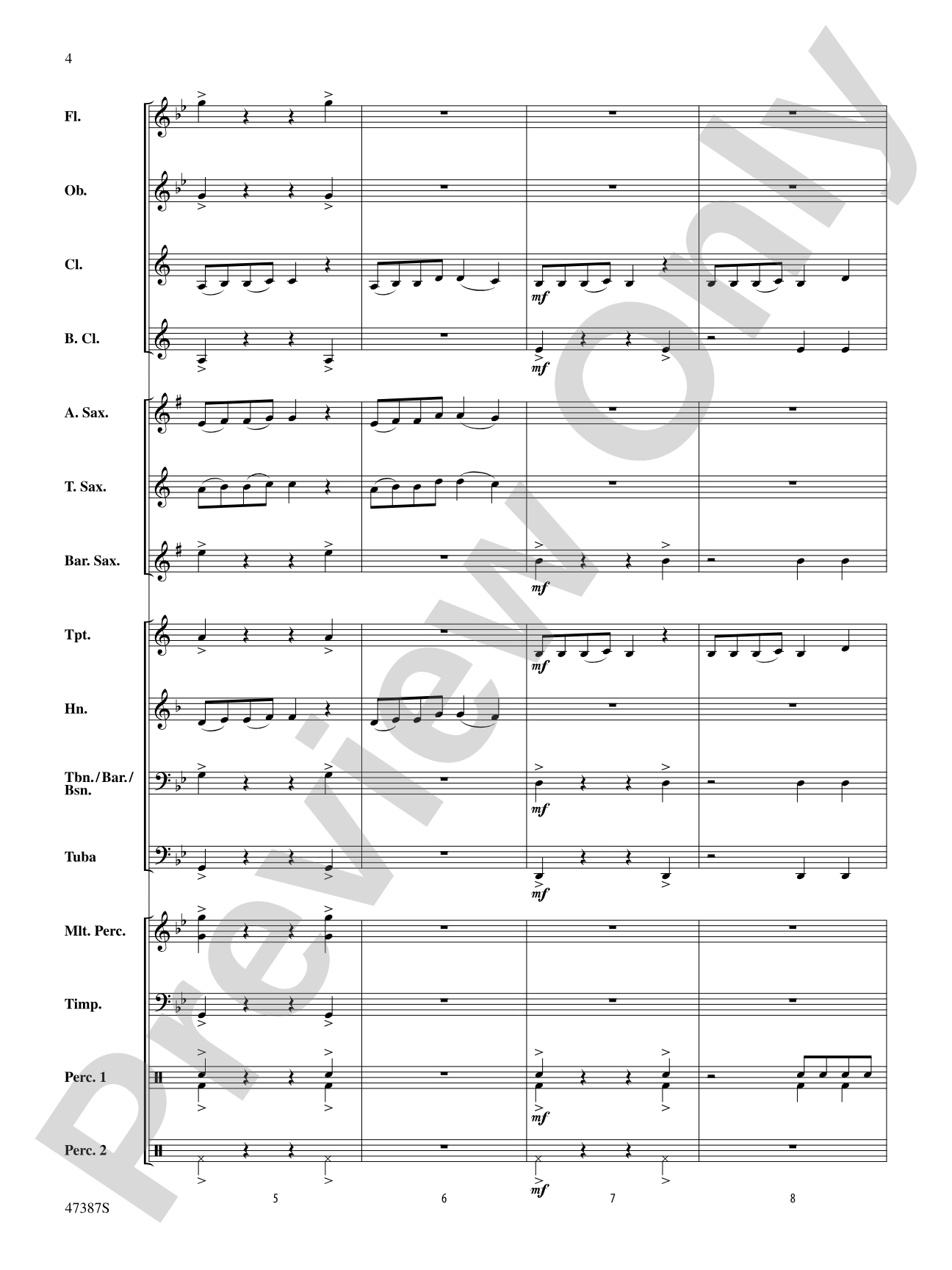 Pandemonium: Concert Band Conductor Score & Parts