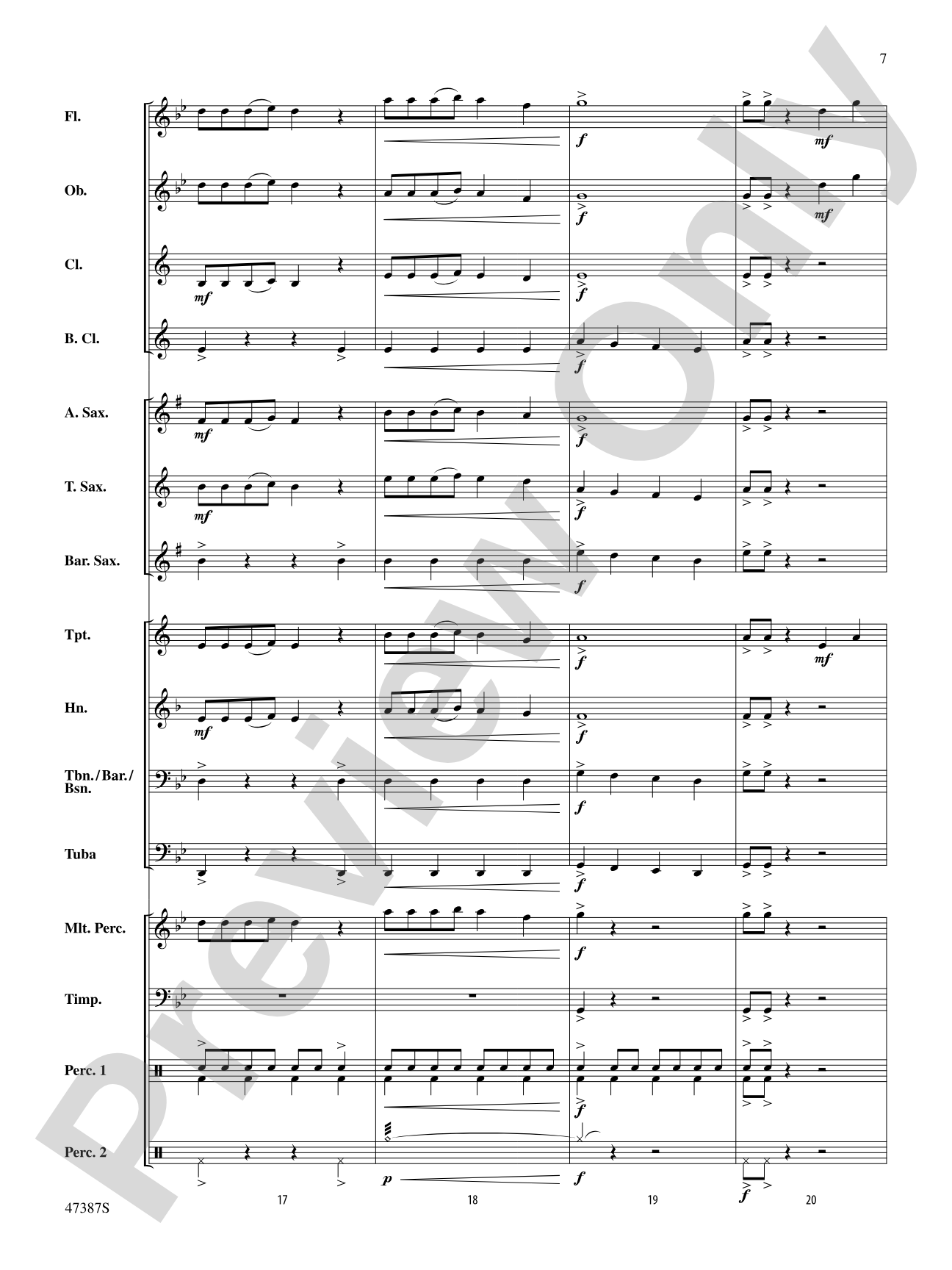 Pandemonium: Concert Band Conductor Score & Parts